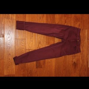 American Eagle Maroon Jeggings